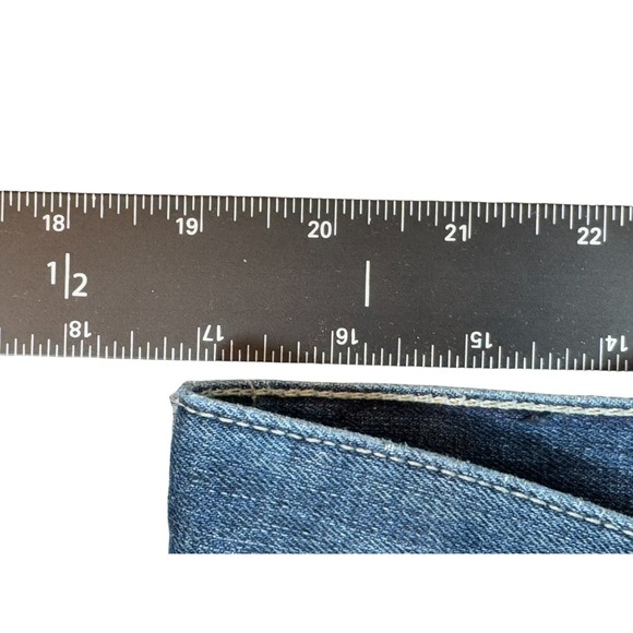 Express Kingston Straight Leg Jeans Mens 32x30 Blue Denim Trendy Classic Fit - Picture 6 of 8